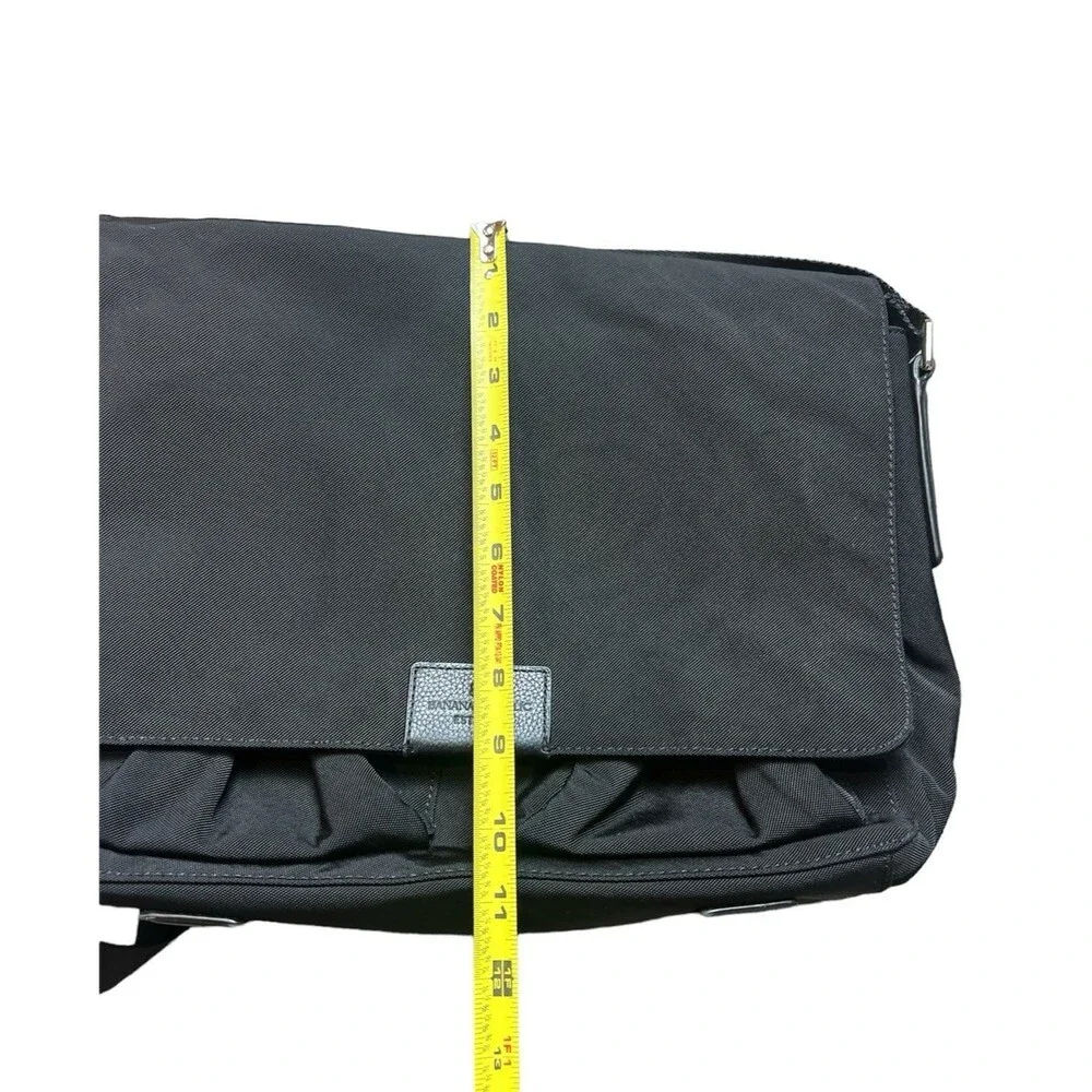 Banana Republic Nylon Leather Messenger Bag